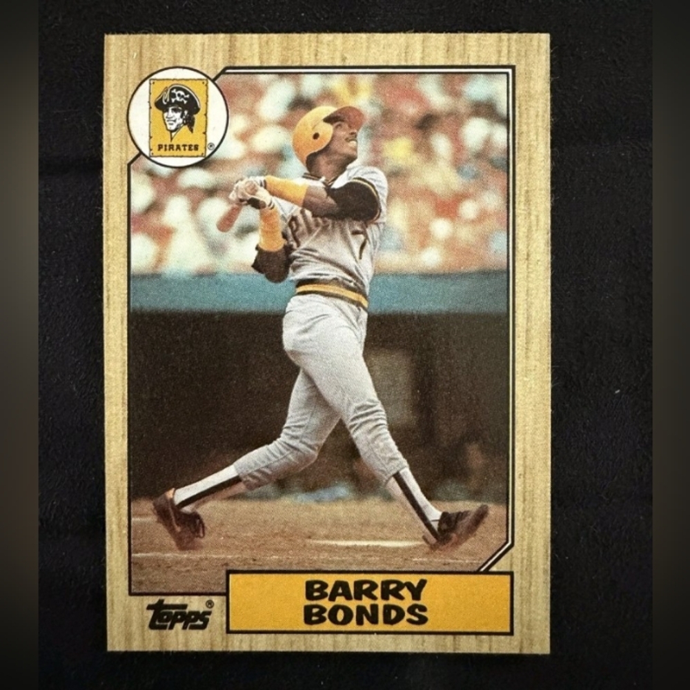 Barry Bonds Pittsburgh Pirates 1987 Topps Baseball Rookie Card (RC) #320